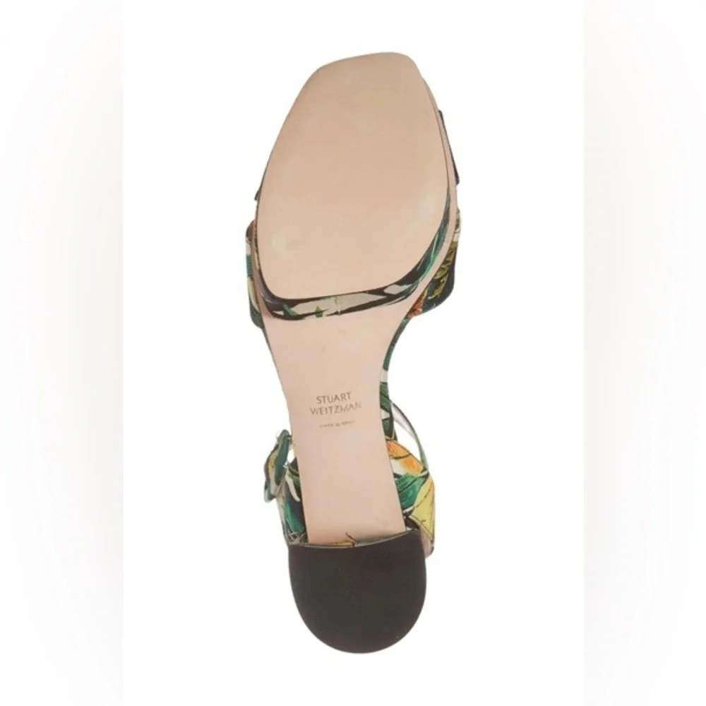 Stuart Weitzman / NEW Carmina ANKLE STRAP floral TROPICAL Platform Sandal 9.5